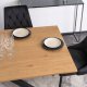 Zestaw Stół Rozkładany Nowoczesny z 4 Krzesłami Welur Salon Jadalnia Loft 7