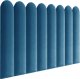 Panel tapicerowany płotek zaokrąglony 90x30 Magic Velvet 2203 (Błękit pruski) 90x30 3