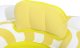 Bestway 32298 Siedzisko do nauki pływania Kwadrat Swim Safer Comfort Plush Zółte fale 76cm x 76cm 3