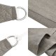 Żagiel przeciwsłoneczny, 160 g/m, jasnoszary, 3x4x4 m, HDPE 5