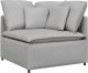 Modułowy Narożnik Sofa z Poduszkami Cloud Grey 100 cm 1