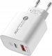 Ładowarka sieciowa A6MaxL 20W USB-A USB-C z kablem USB-C - USB-C 1m - biała 3
