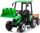 Wielki traktor na akumulator TITAN 24V 2x200W z przyczepką łyżką EDUKAMP 17