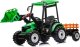 Wielki traktor na akumulator TITAN 24V 2x200W z przyczepką łyżką EDUKAMP 4