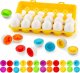 Układanka Edukacyjna Sorter Jajka Puzzle Montessori Zabawka Dla Malucha 5