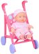 TOY DOLL BABY WITH STROLLER 20CM 1