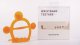 HEORSHE teether, 3m+, orange, HOS20-02-002 1