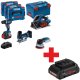 BOSCH.COMBO KIT 18V (GSR 18V-90C + GKT 18V-52GC + GST   18V-155 SC + GEX 18V-125) 1xPC4,0Ah 2xPC5,5Ah ... 1