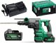 HIKOKI.HAMMER DRILL 18V DH1826DCWPZ 3.2J 2x5.0Ah BL HITSYSTEM +CHUCK 13mm 1