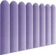 Panel tapicerowany płotek zaokrąglony 90x30 Magic Velvet 2248 (Jasny fiolet) 90x30 2