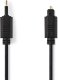 Nedis CAGP25100BK20, TOSLINK, 3.5mm, Fiber optic, 2 m, Black 1