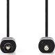 Nedis CAGP25100BK20, TOSLINK, 3.5mm, Fiber optic, 2 m, Black 1