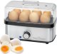 PROFI COOK Eierkocher PC-EK 1275, schwarz / silber, 400 Watt bis zu 8 Eier, Omlett-/Pochier-Funktion, Edelstahlgehäuse, - 1 Stück (501275) 1