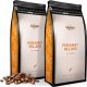 Zestaw Kawa ziarnista 1kgX2 PORANNY RELAKS 100% ARABICA Świeżo Palona do ekspresu + GRATIS 1