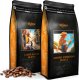 Zestaw Kawa ziarnista 1kgX2 AMORE ESPRESSO ROAST/CAFFE ROMA BLEND Świeżo Palona do ekspresu + GRATIS 1