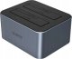 Stacja dokująca na 2 dyski z funkcją klonowania offline 2,5"/3,5" SATA HDD/SSD - szara 1