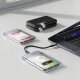 Kieszeń dyskowa 2,5" HDD/SSD USB-C 5Gbps - przezroczysta 3