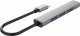 HUB 4-portowy input: USB-C 3.0 / output: 1x USB-A 3.0 + 3x USB-A 2.0 przewód 0,15M - szary 3