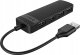 HUB 4-portowy USB-A 2.0 przewód 0,3M - czarny 2