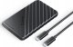 Kieszeń dyskowa 2,5" HDD/SSD USB-C 3.1 6Gbps - czarna 1