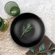 Serwis obiadowy porcelanowy MG Home Artena 26 elementów zestaw talerzy misek dla 6 osób czarny 8
