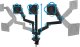 B-Tech BT7353/B uchwyt / stojak do monitorów 81,3 cm (32") Biurko Czarny 7