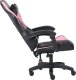Fotel Gamingowy Krzesło Gracza Biurowy Alpha Gaming Carbon Różowy Porządny 5
