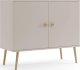 Komoda LEBEL z drzwiczkami 100cm kaszmirowa MELIMEBLE 1
