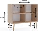 Komoda LEBEL z drzwiczkami 100cm kaszmirowa MELIMEBLE 4