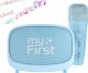 Głośnik Mikrofon Zestaw 2w1 Karaoke Na Bluetooth Aux Microsd Dla Dziecka / Myfirst Voice 2/ Niebieski 1