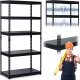 Regał metalowy magazynowy 183 x 90 x 45 cm Humberg HR-700 czarny EDUKAMP 1
