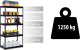 Regał metalowy magazynowy 183 x 90 x 45 cm Humberg HR-700 czarny EDUKAMP 6