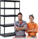 Regał metalowy magazynowy 183 x 90 x 45 cm Humberg HR-700 czarny EDUKAMP 10