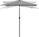 Składany parasol ogrodowy balkonowy regulowany 210 cm szary 1