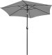 Składany parasol ogrodowy balkonowy regulowany 210 cm szary 1