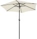 Składany parasol ogrodowy balkonowy regulowany 210 cm beżowy 1
