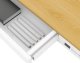 Biurko ACTIVEJET z elektryczną regulacją wysokości 140x70 ET119W-C biały/dąb 5