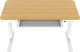 Biurko ACTIVEJET z elektryczną regulacją wysokości 140x70 ET119W-C biały/dąb 9