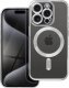 Etui Magsafe do Apple iPhone 16 Pro (Przezroczyste, Srebrne, Tytan, Case) 1