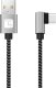 Kabel USB Techly USB-A - USB-C 0.5 m Czarno-szary (ICOC MU2AC9-005-AL) 1