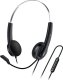 Genius HS-220U AI, słuchawki z mikrofonem, przewodowaczarna, 2.0, zamykane, USB - C 1