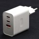 Powerton Zasilacz / sieciowy adapter 65W, 3 porty, USB-C, USB-A, 65W GaN Charger 4