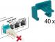 Delock Zestaw startowy Secure Clip RJ45 40 częściowy (86446) 1