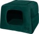PETTO Domek legowisko 2w1 Uchi Velvet Ciemnozielony 1