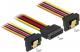 Delock SATA 15-pin - SATA 15-pin x2, 0.15m, Wielokolorowy (60145) 1