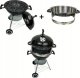 Grill ogrodowy węglowy na kółkach BBQ1001 przenośny czarny 12