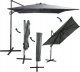 Parasol ogrodowy duży składany regulowany SEATTLE śr. 250 cm + pokrowiec c. szary 4