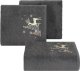 Ręcznik świąteczny haft renifer i choinki SANTA 70X140 stalowy x3 1