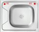 Szafka pod zlewozmywak zlew dąb złoty duża komora 60 slim bateria syfon 5