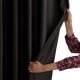 AmeliaHome Zasłona VELVET styl klasyczny przelotki srebrne 140x245 czarna 8